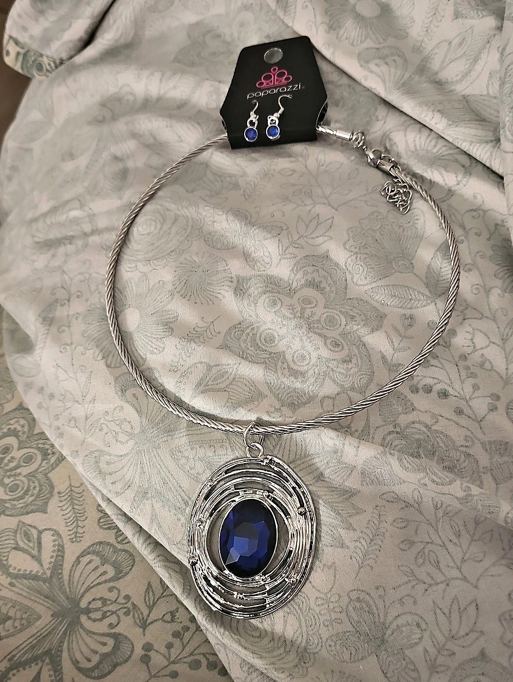 paparazzi Blue Stone Jewelry Set